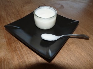 "Petit caillé" de lait d'amande (sans okara)