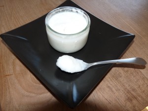 "Petit caillé" de lait d'amande (avec okara)
