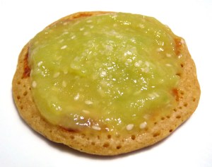 Végé-blinis et purée de courgette au sésame