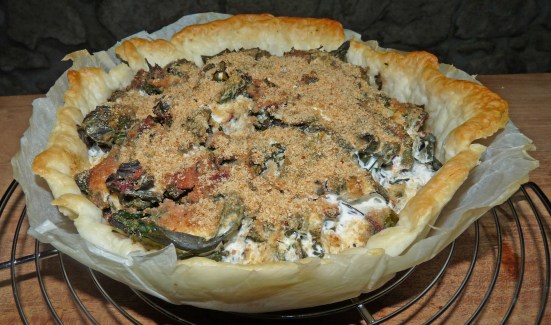 Tarte aux blettes et à la patate douce