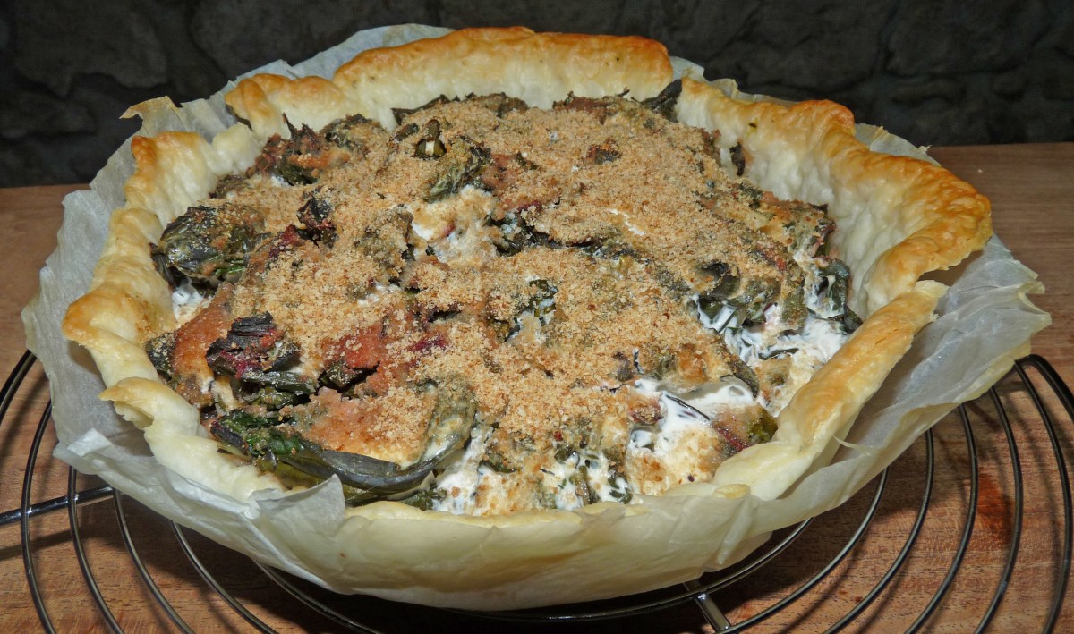 Tarte aux blettes et à la patate douce