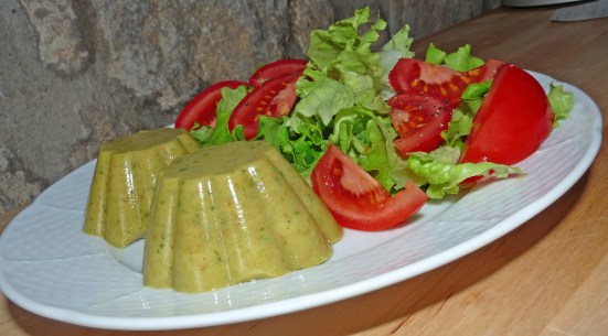 Terrine de courgettes aux pois d'angole Terrine de courgettes aux pois d'angole