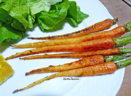 Petites carottes confites