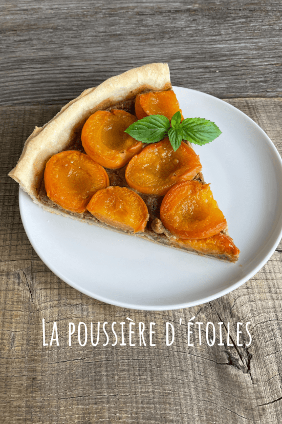 Part de tarte abricots