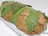 Seitan vapeur en papillote de feuilles de&nbsp;figuier