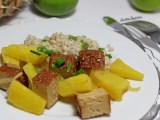 Tofu fumé à l&rsquo;ananas et citron&nbsp;vert