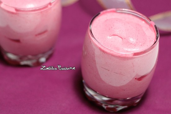 Mousse de framboises