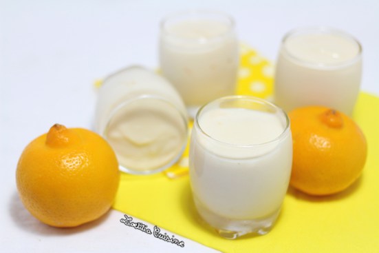 Petites crèmes aux amandes et citron bergamote