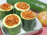 Courgettes farcies au sarrasin&nbsp;{vegan}