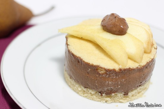 Layer cake poire chocolat