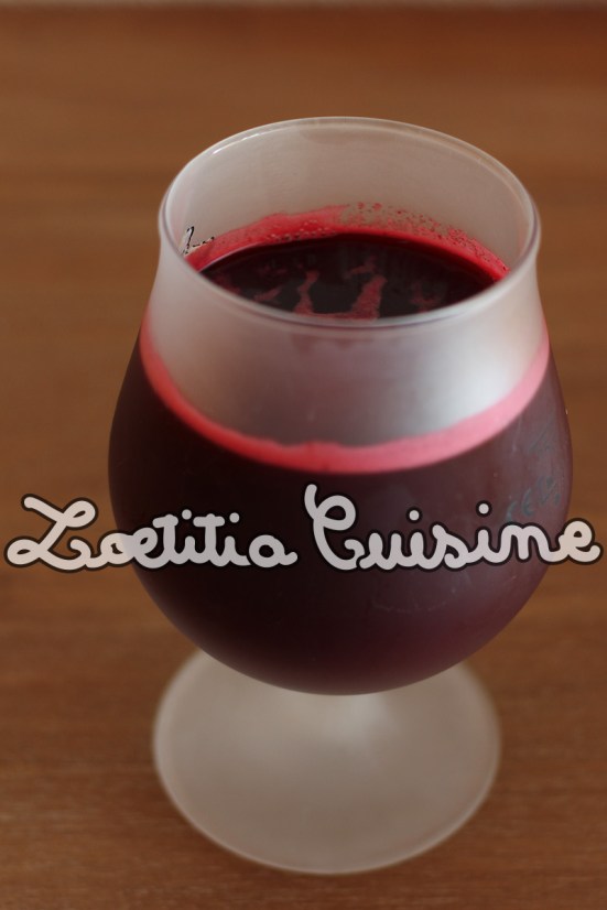 Jus de betterave, melon et menthe