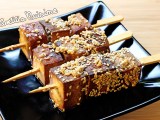 Brochettes de tofu mariné&nbsp;{Véganes}