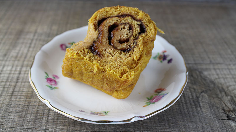 Brioche végane à la courge