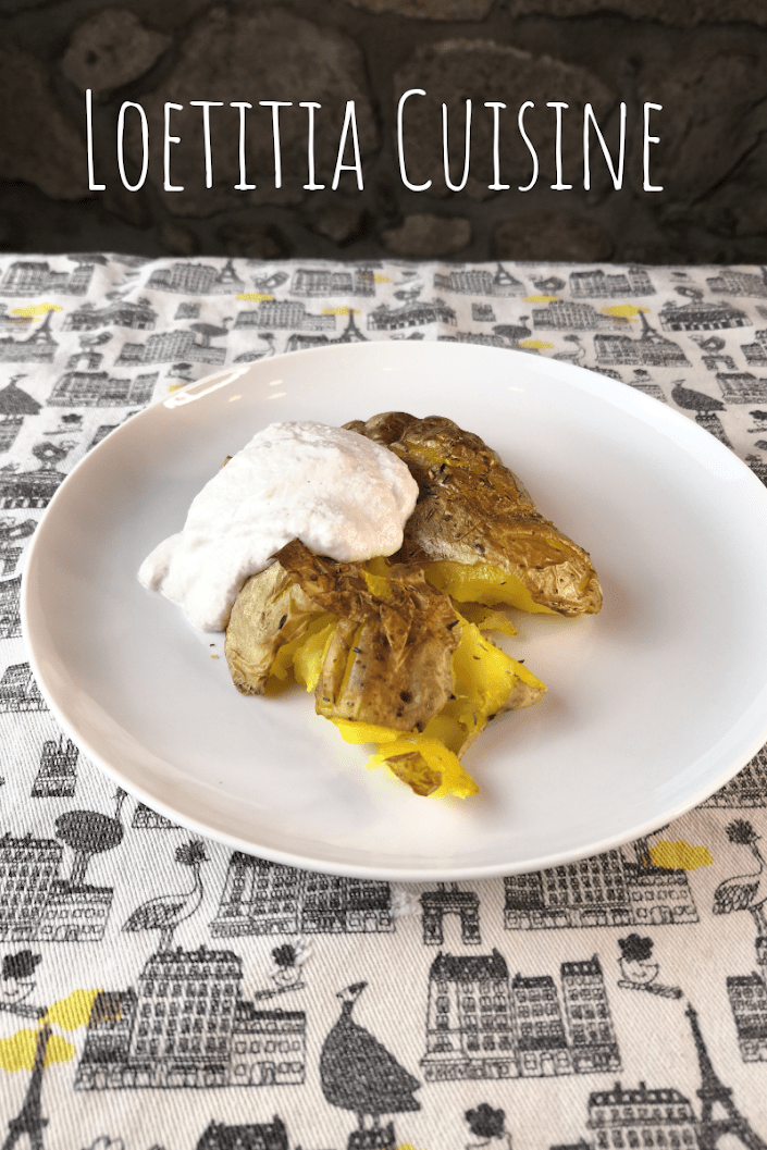 Patates tapées sauce tournesol